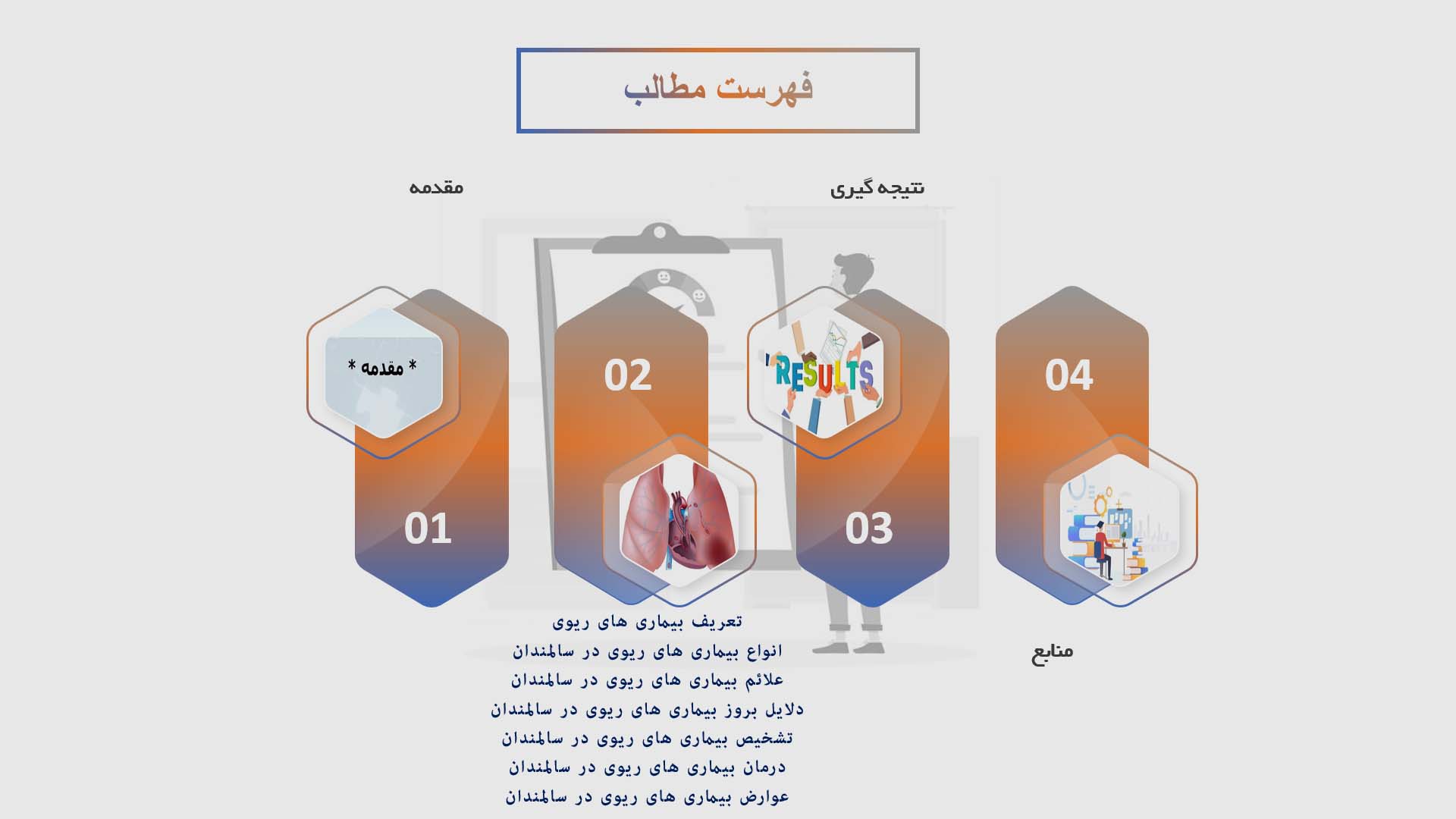 پاورپوینت در مورد بیماری‌های ریوی در سالمندان